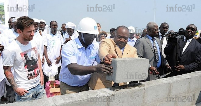 La pose de la première pierre du stade de Port-Gentil en images