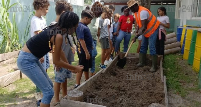 Alimentation saine&nbsp;: Des élèves initiés à l’agriculture biologique à l’école à Port-Gentil 