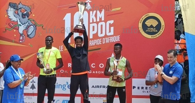10Km de POG&nbsp;: l’Éthiopien Admasu Tissa s’impose, Djessy Mouélé meilleur gabonais sur le podium