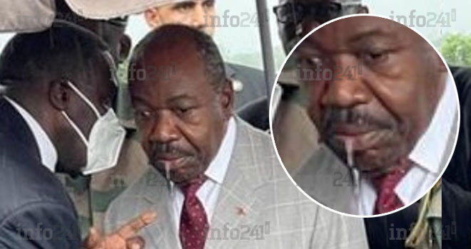 Ali Bongo à Mouila&nbsp;: Polémique autour des fortes coulées de bave du président gabonais