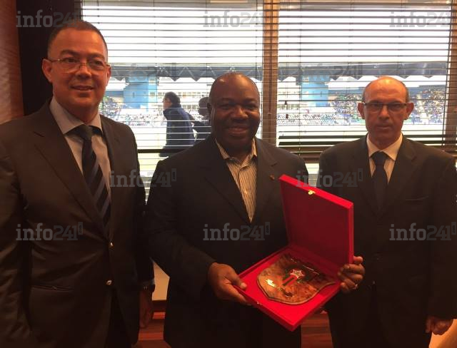 Gabon vs Maroc&nbsp;: Ali Bongo devise avec SE Ali Bojji et Faouzi Lakjaa